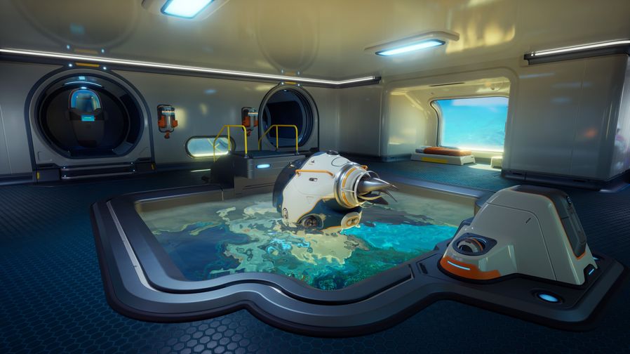 Subnautica 2 Twitch Drops — moonpool base scene